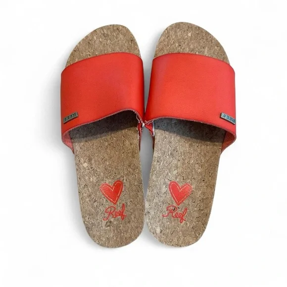 Reef Cushion Vista Sandals Red size 8 - Picture 2 of 7